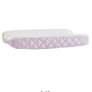 Pottery Barn Kids Quilted Changing Pad Cover - Lavender and White